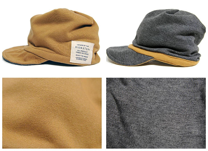 キャスケット スウェットキャップ BIGWATCH(ビッグワッチ) ベージュ 春 夏 秋 UVケア