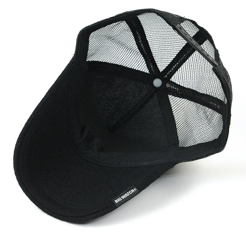 ヘンプコットンニット キャップ BIGWATCH(ビッグワッチ) ブラック CP-30 春 夏 秋 UVケア