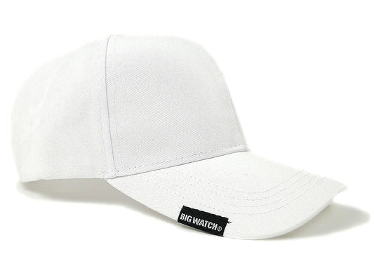 6パネル コットン キャップ BIGWATCH ビッグワッチ正規品 白 ホワイト CP-43 春夏 日よけ