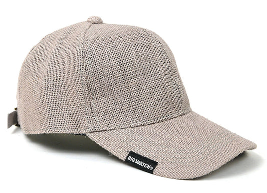 6パネル ヘンプキャップ ビッグワッチ正規品 グレージュ CP-54 春 夏 秋 UVケア