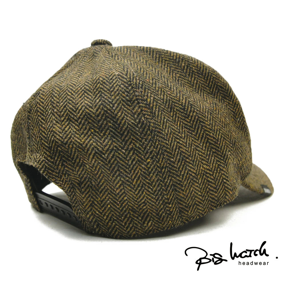 ヘリンボーンキャップブラウン BIGWATCH CPM-29 春 夏 秋 UVケア ビッグワッチ