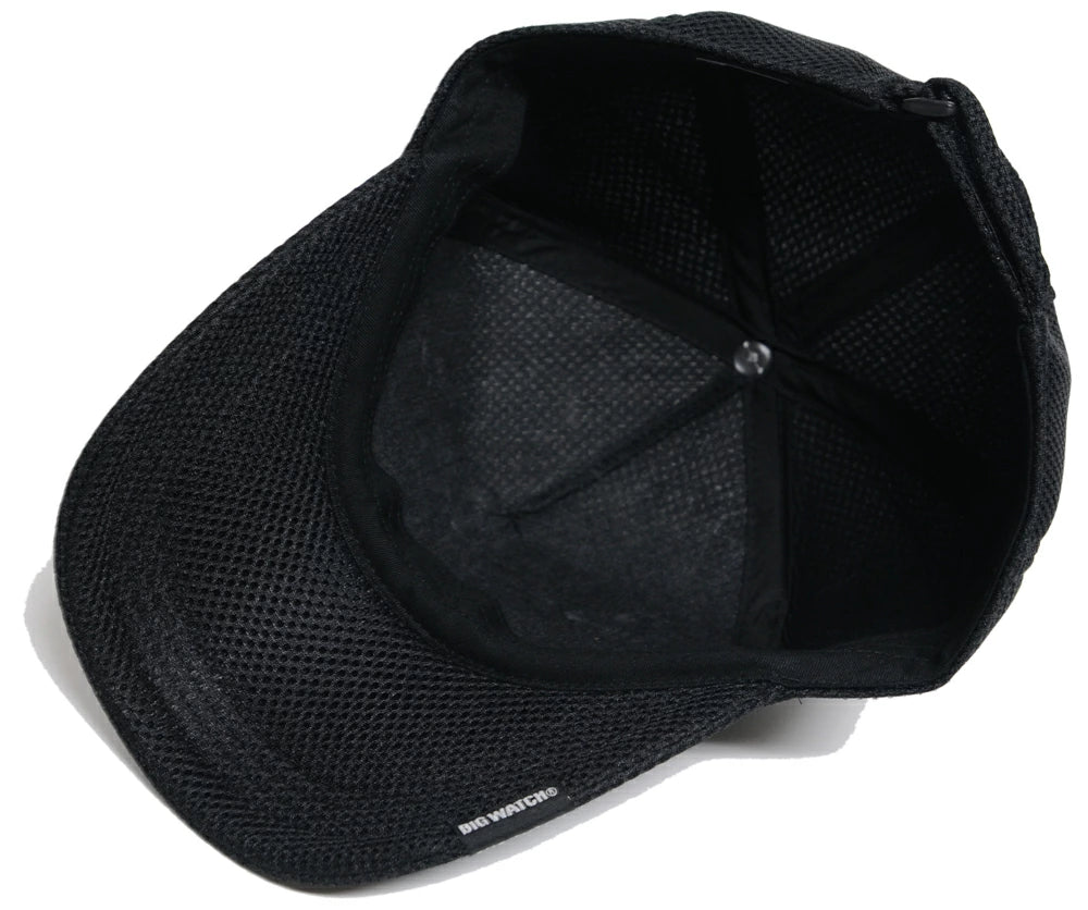 無地 スポーツ メッシュキャップ 黒 CPMG-01 春 夏 秋 UVケア