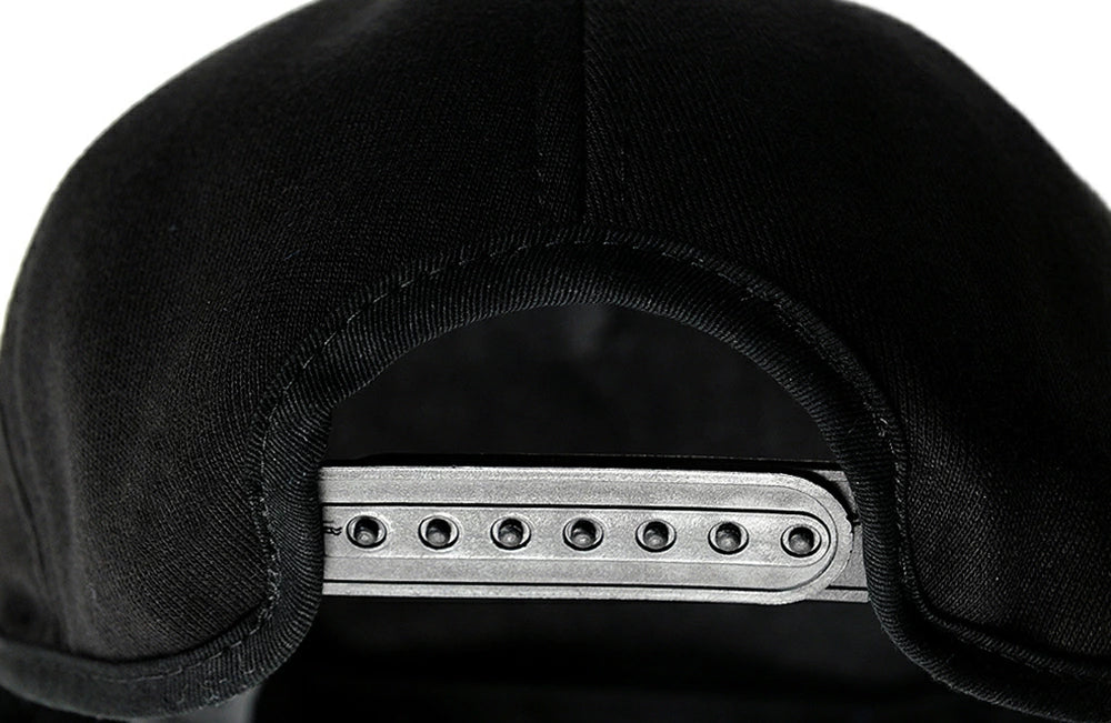 無地 コットンキャップ 黒 ロングつばVer CPR-03BN 春夏 秋冬