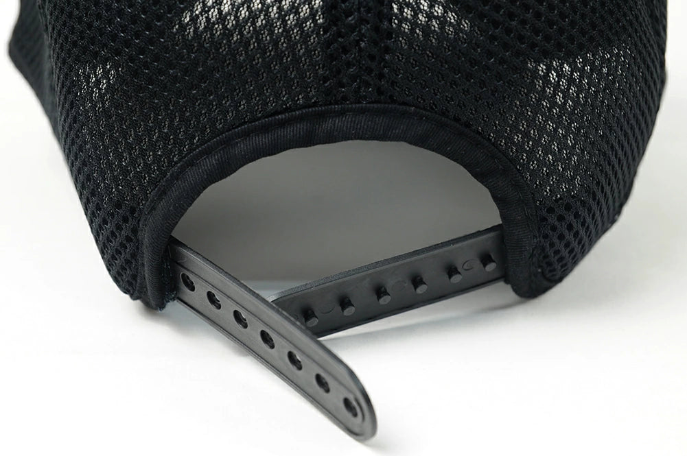 刺繍 ラウンド メッシュ キャップBIGWATCH ブラック キャップ CPR-21 春夏 UVケア ビッグワッチ