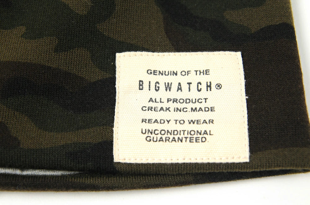 カモ柄(迷彩柄)リバーシブルBIGWATCH正規品 ビッグワッチ グリーンカモ ニットキャップ ルーズ ワッチ ビーニー ビッグサイズ CTK-01 春 秋 冬