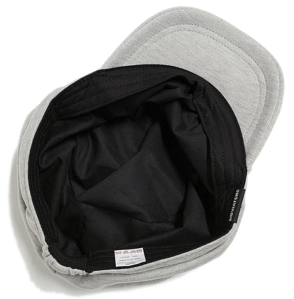スウェット コットン ワークキャップ BIGWATCH正規品 MIXグレー キャスケット ビッグワッチ つば付帽子 サイズ DCP-04 春 秋 冬