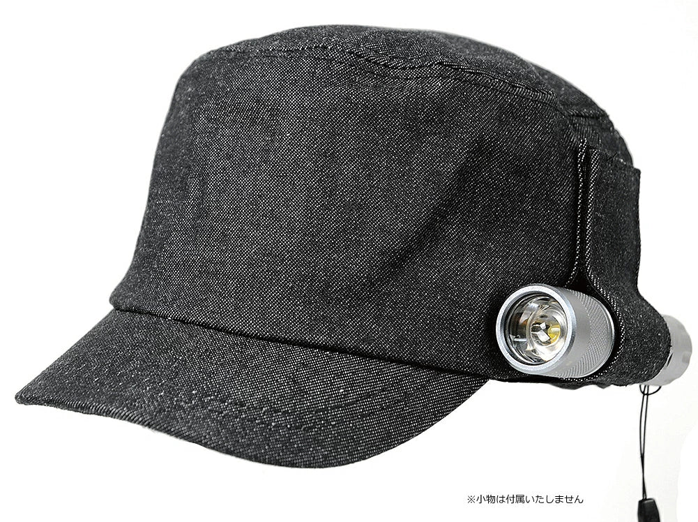 DIYワークキャップ BIGWATCH デニム ビッグワッチ 大きい / ライトホルダー ペンホルダー付き DCP-13