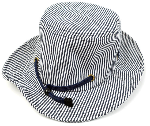 ヒッコリー ハットBIGWATCH正規品 ブラックステッチ ビッグワッチ ハット HA-10B 春 夏 秋 UVケア バケットハット