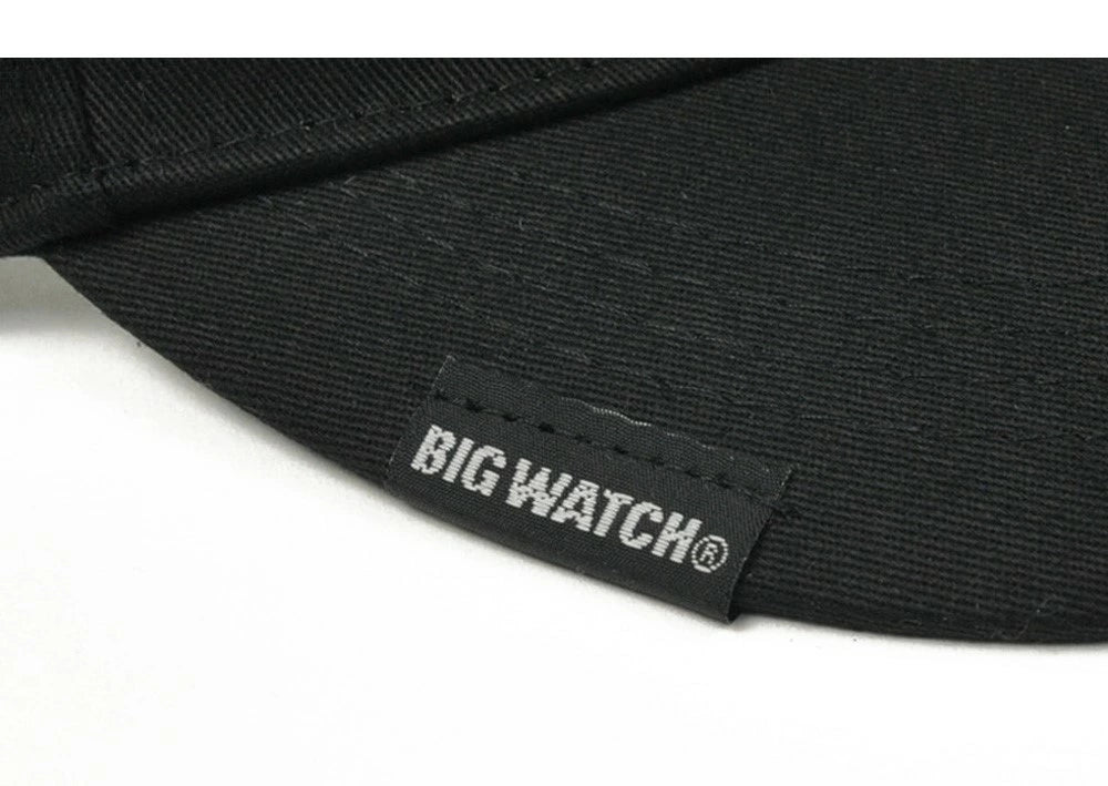 BBキャップ サンバイザー ブラック 黒 SBBM-01 無地 コットン つば フラット ビッグワッチ 春 夏