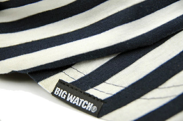 ボーダー シェード ニットBIGWATCH ネイビー ナチュラル ニットキャップ ルーズ キャスケット つば付帽子 サイズ T-13 春 夏 秋 UVケア/ビッグワッチ