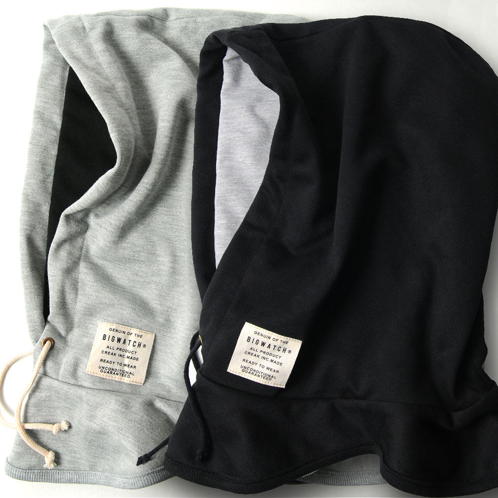 フード付きネックウォーマー 2色 ブラック MIXグレー スノボー スキー スノーボード スノボ ウィンタースポーツ 帽子 防寒アイテム 春 秋 冬/ビッグワッチ