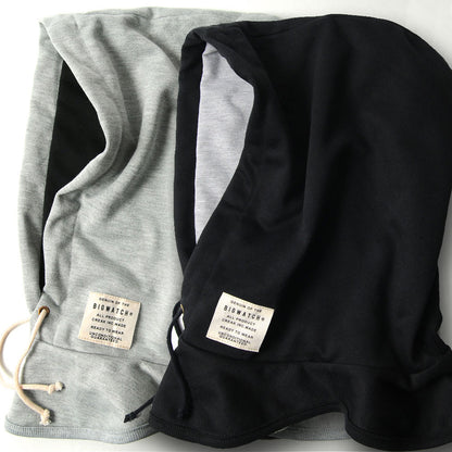 フード付きネックウォーマー 2色 ブラック MIXグレー スノボー スキー スノーボード スノボ ウィンタースポーツ 帽子 防寒アイテム 春 秋 冬/ビッグワッチ