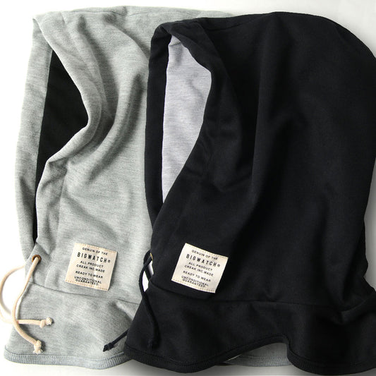 フード付きネックウォーマー 2色 ブラック MIXグレー スノボー スキー スノーボード スノボ ウィンタースポーツ 帽子 防寒アイテム 春 秋 冬/ビッグワッチ