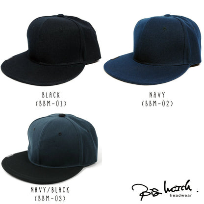 無地BBキャップ BIGWATCH ブラック ビッグサイズ ベースボール キャップ BBM-01