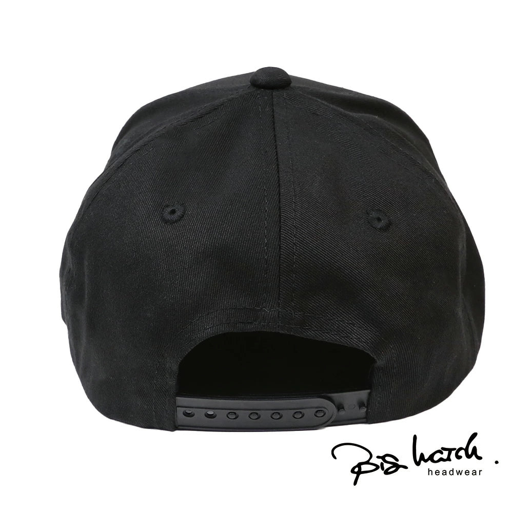 無地BBキャップ ブラック/ブラウン ビッグサイズ ベースボール キャップ BBM-05