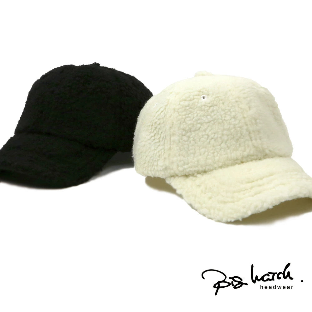 ボア フリース キャップ ビッグワッチ正規品 無地 ブラック アイボリー BCP-01 BCP-02
