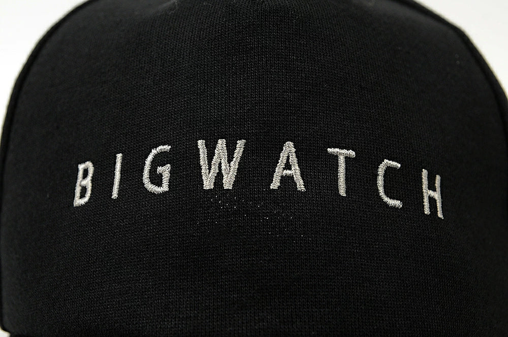 コットン　キャップ ビッグワッチ正規品 黒ブラック/ 春 夏 秋 冬 UVケア