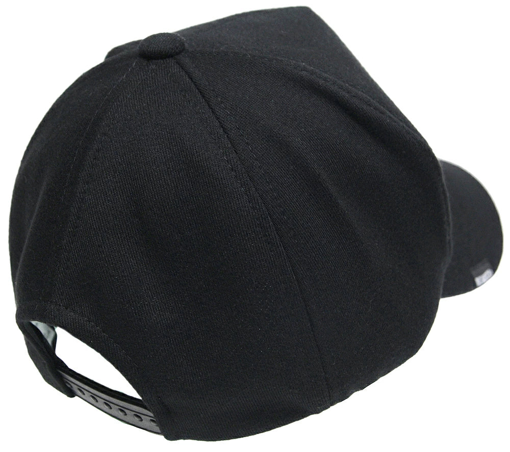 無地 スウェット　キャップ ビッグワッチ正規品 ブラック黒/　スポーツ ゴルフ ランニング UVケア