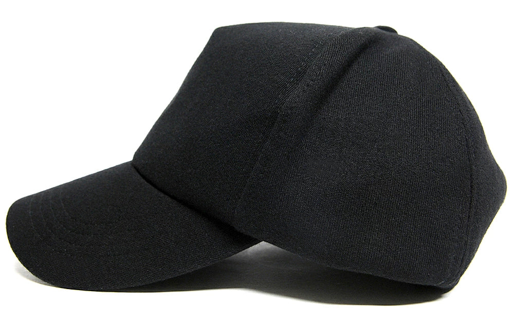 無地 スウェット　キャップ ビッグワッチ正規品 ブラック黒/　スポーツ ゴルフ ランニング UVケア