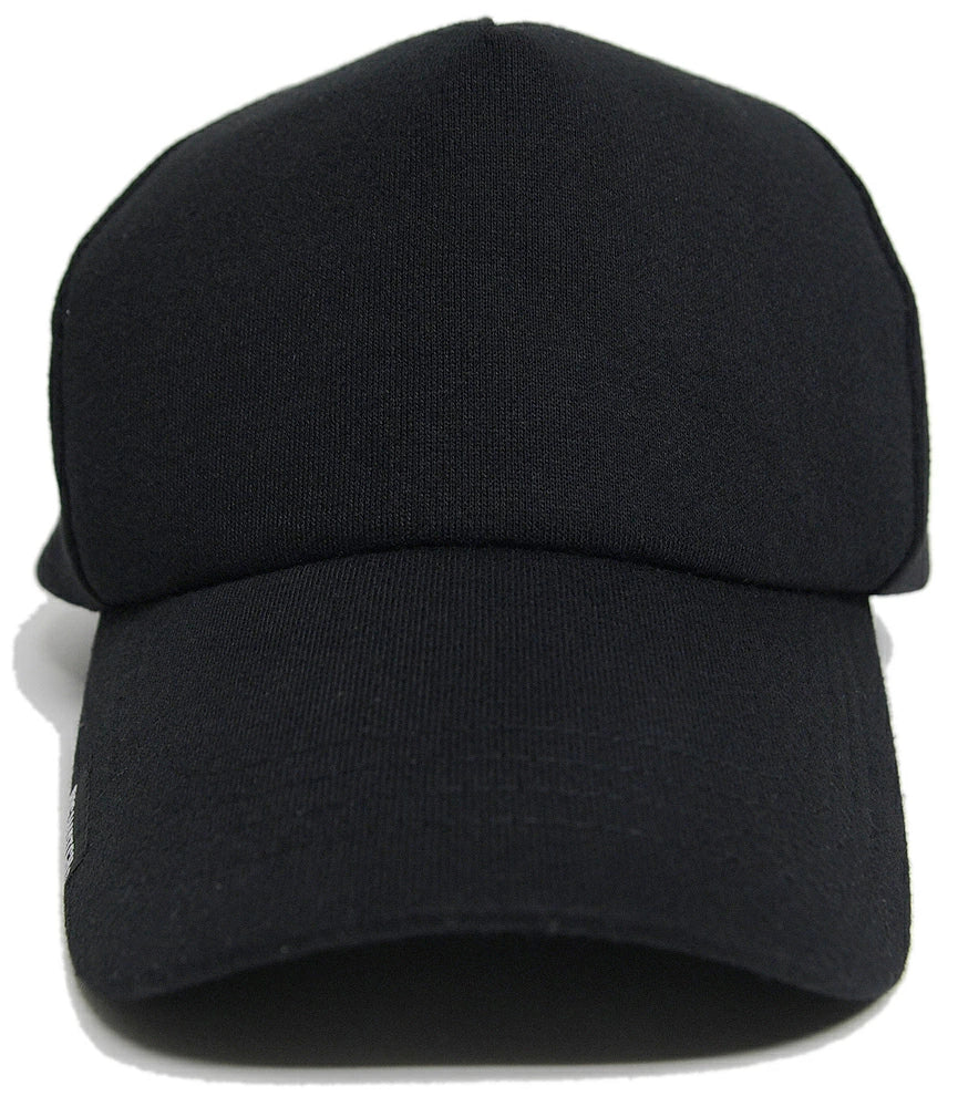 無地 スウェット　キャップ ビッグワッチ正規品 ブラック黒/　スポーツ ゴルフ ランニング UVケア