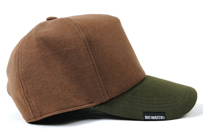 コットン キャップ BIGWATCH(ビッグワッチ) ブラウン/グリーン マルチカラー アースカラー 春 夏 秋 UVケア