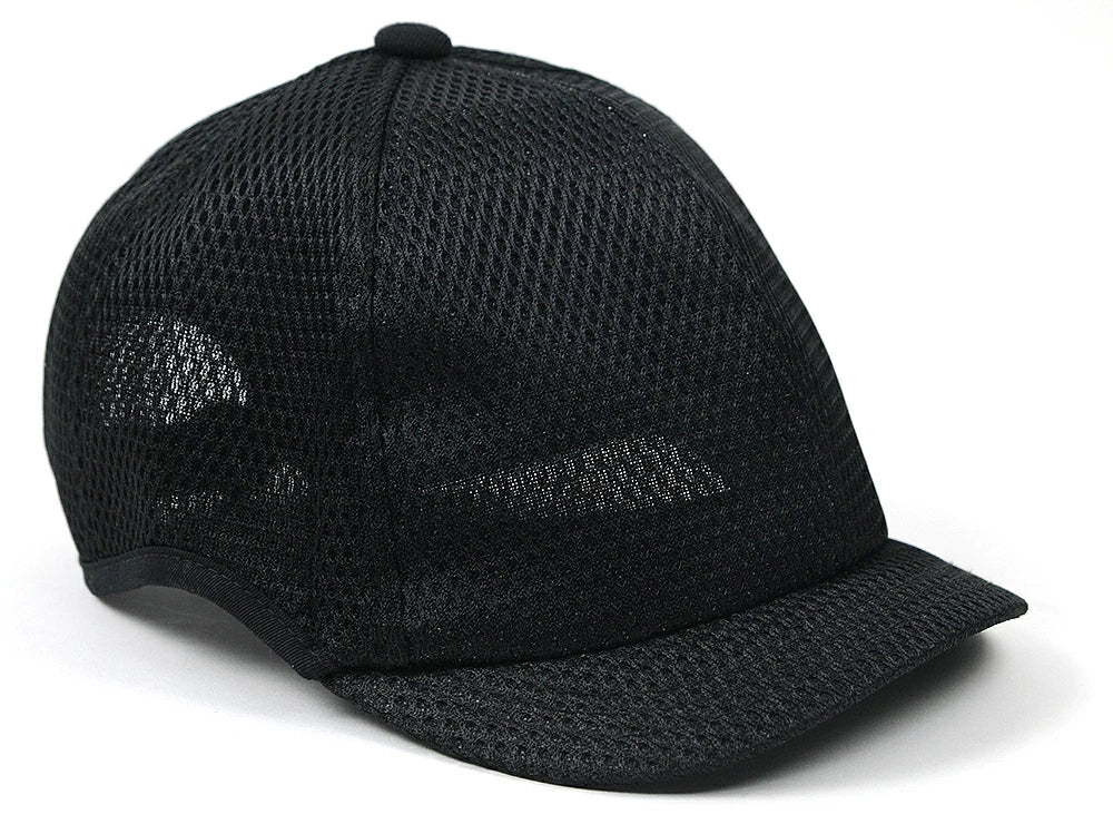 メッシュ ローキャップ ラウンドアンパイアキャップ BIGWATCH ブラック ネイビー ベージュ Wホワイト ビッグサイズ ビッグワッチ 無地 春夏 UVケア