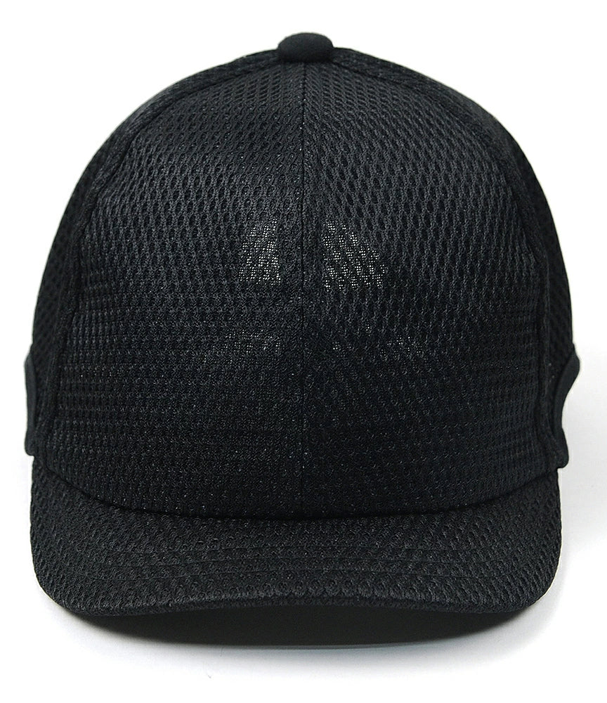 メッシュ ローキャップ ラウンドアンパイアキャップ BIGWATCH ブラック ネイビー ベージュ Wホワイト ビッグサイズ ビッグワッチ 無地 春夏 UVケア