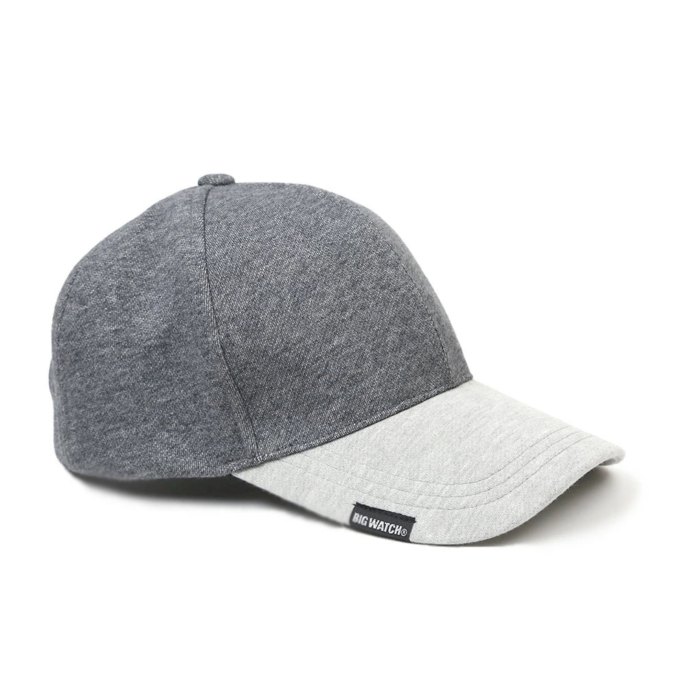 ロング アンパイアキャップ BIGWATCH MIXグレー ビッグサイズ ビッグワッチ 無地 コットン100％ キャップ シンプル 春 夏 秋 UVケア c-14
