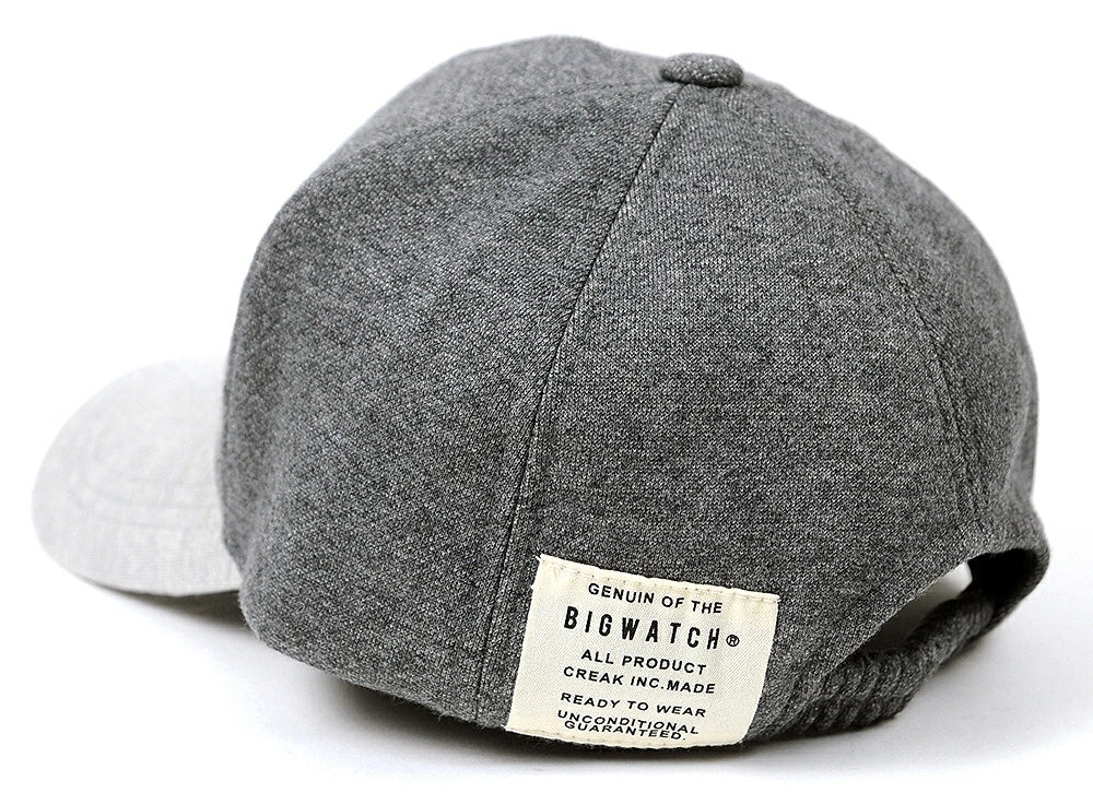ロング アンパイアキャップ BIGWATCH MIXグレー ビッグサイズ ビッグワッチ 無地 コットン100％ キャップ シンプル 春 夏 秋 UVケア c-14