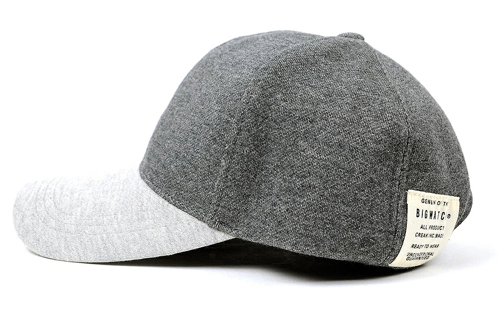 ロング アンパイアキャップ BIGWATCH MIXグレー ビッグサイズ ビッグワッチ 無地 コットン100％ キャップ シンプル 春 夏 秋 UVケア c-14