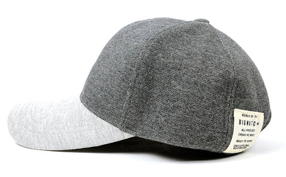 ロング アンパイアキャップ BIGWATCH MIXグレー ビッグサイズ ビッグワッチ 無地 コットン100％ キャップ シンプル 春 夏 秋 UVケア c-14