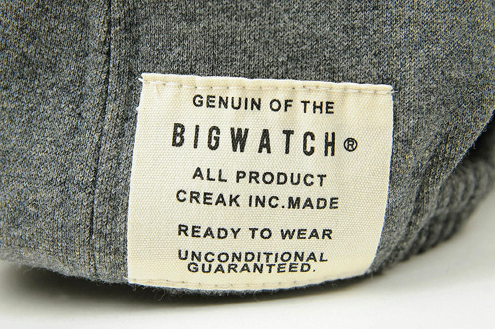 ロング アンパイアキャップ BIGWATCH MIXグレー ビッグサイズ ビッグワッチ 無地 コットン100％ キャップ シンプル 春 夏 秋 UVケア c-14