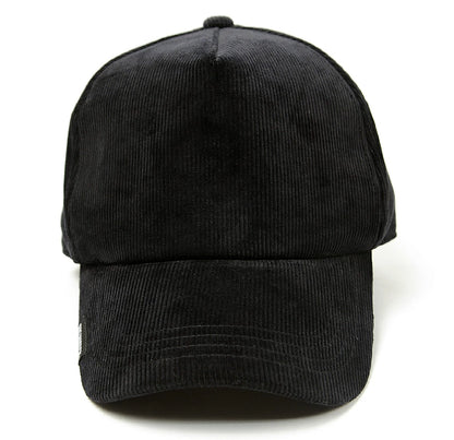 コーデュロイ キャップ BIGWATCH正規品 黒 オールブラック ビッグサイズ ビッグワッチ 春 夏 秋 UVケア