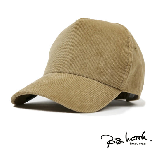 コーデュロイ キャップ BIGWATCH正規品 ベージュ ビッグサイズ ビッグワッチ 春夏 秋冬 UVケア