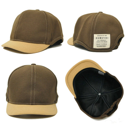 ラウンド アンパイアキャップ ブラック/ベージュ/ブラウン ビッグサイズ XL