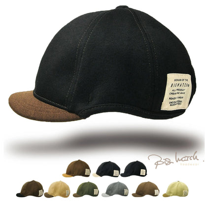 ラウンド アンパイアキャップ BIGWATCH ブラック ブラウン つば短い ラウンドキャップ C-25R C-26R