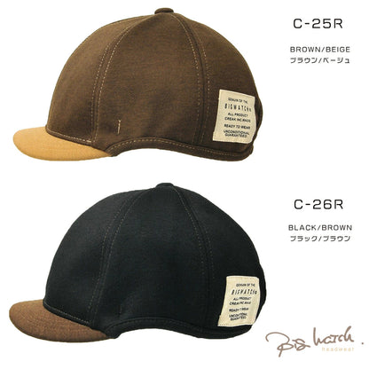 ラウンド アンパイアキャップ BIGWATCH ブラック ブラウン つば短い ラウンドキャップ C-25R C-26R