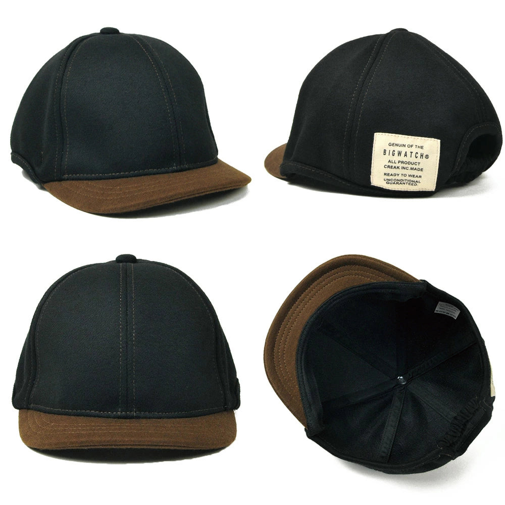 ラウンド アンパイアキャップ BIGWATCH ブラック ブラウン つば短い ラウンドキャップ C-25R C-26R