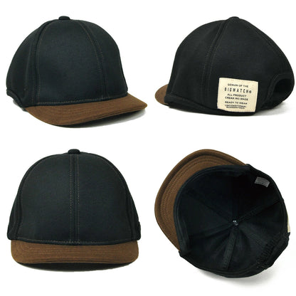 ラウンド アンパイアキャップ BIGWATCH ブラック ブラウン つば短い ラウンドキャップ C-25R C-26R