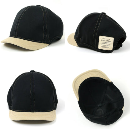 ラウンド アンパイアキャップ BIGWATCH ブラック ブラウン つば短い ラウンドキャップ C-25R C-26R