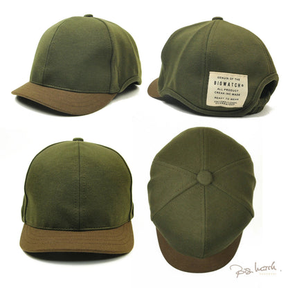 ラウンド アンパイアキャップ BIGWATCH ブラック ブラウン つば短い ラウンドキャップ C-25R C-26R