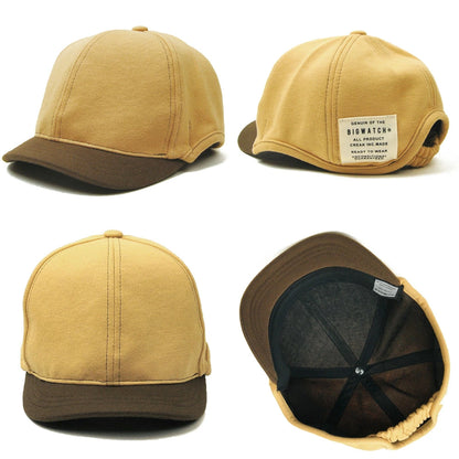 ラウンド アンパイアキャップ BIGWATCH ブラック ブラウン つば短い ラウンドキャップ C-25R C-26R