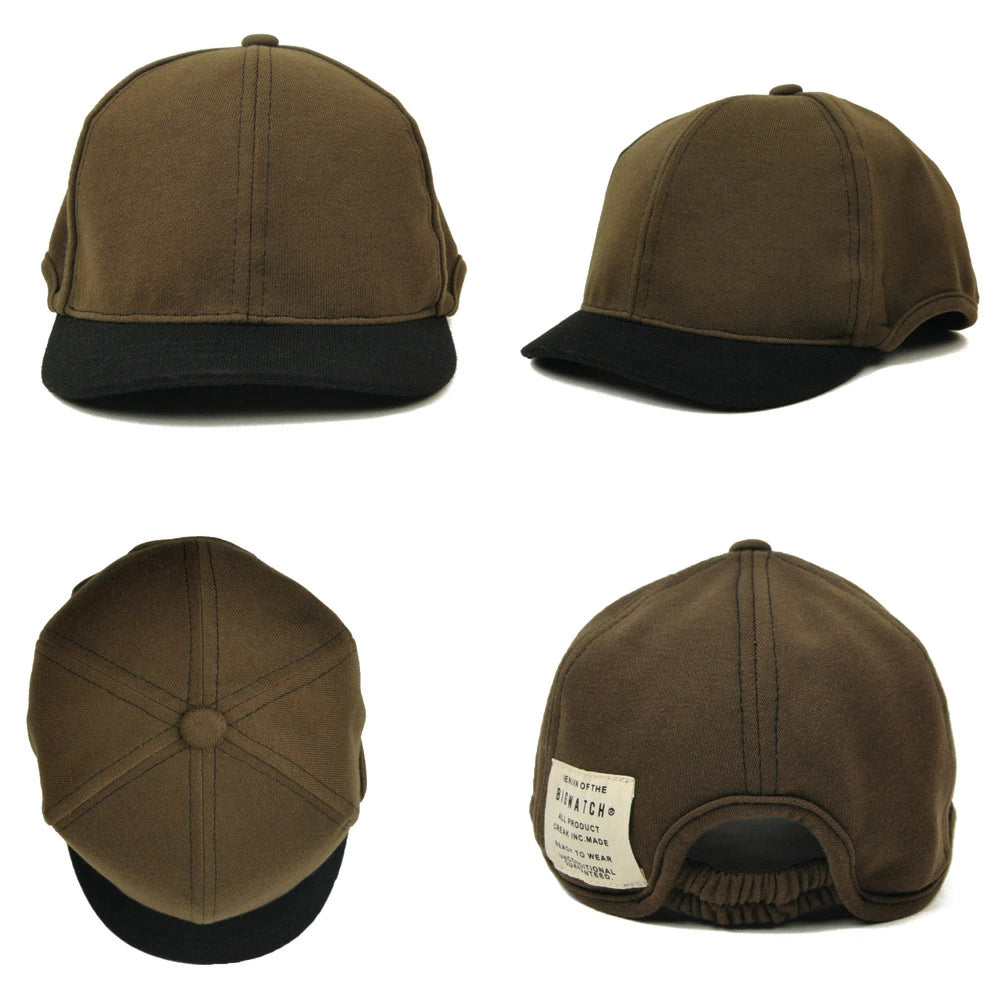 ラウンド アンパイアキャップ BIGWATCH ブラック ブラウン つば短い ラウンドキャップ C-25R C-26R