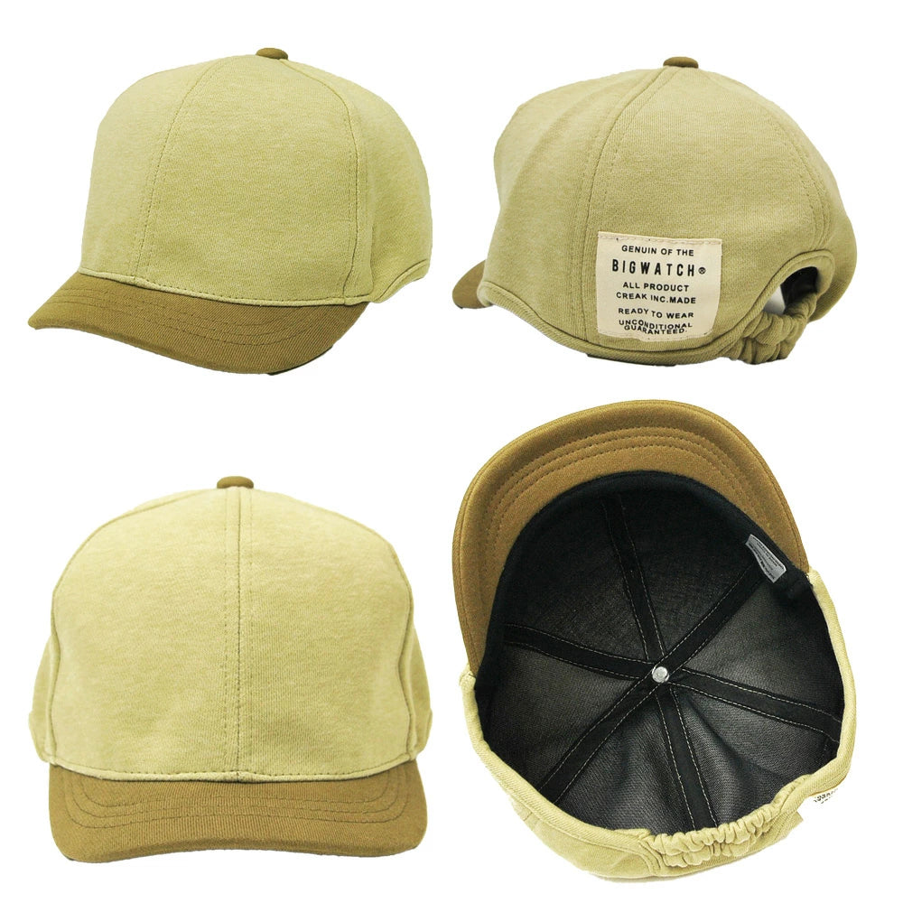 ラウンド アンパイアキャップ BIGWATCH ブラック ブラウン つば短い ラウンドキャップ C-25R C-26R