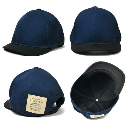 ラウンド アンパイアキャップ BIGWATCH ブラック ブラウン つば短い ラウンドキャップ C-25R C-26R