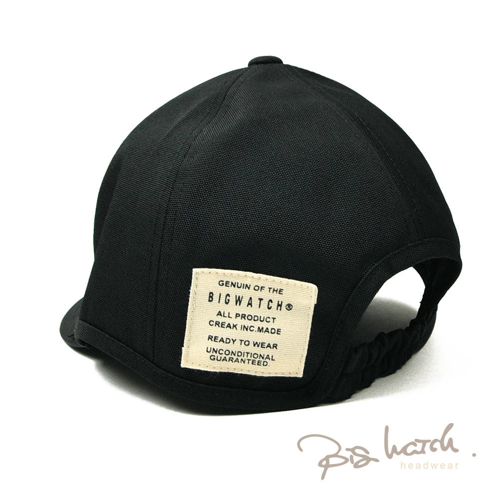 コーデュラナイロン アンパイア キャップ ブラック CORDURA 軽くて丈夫 ツバ短い メンズ