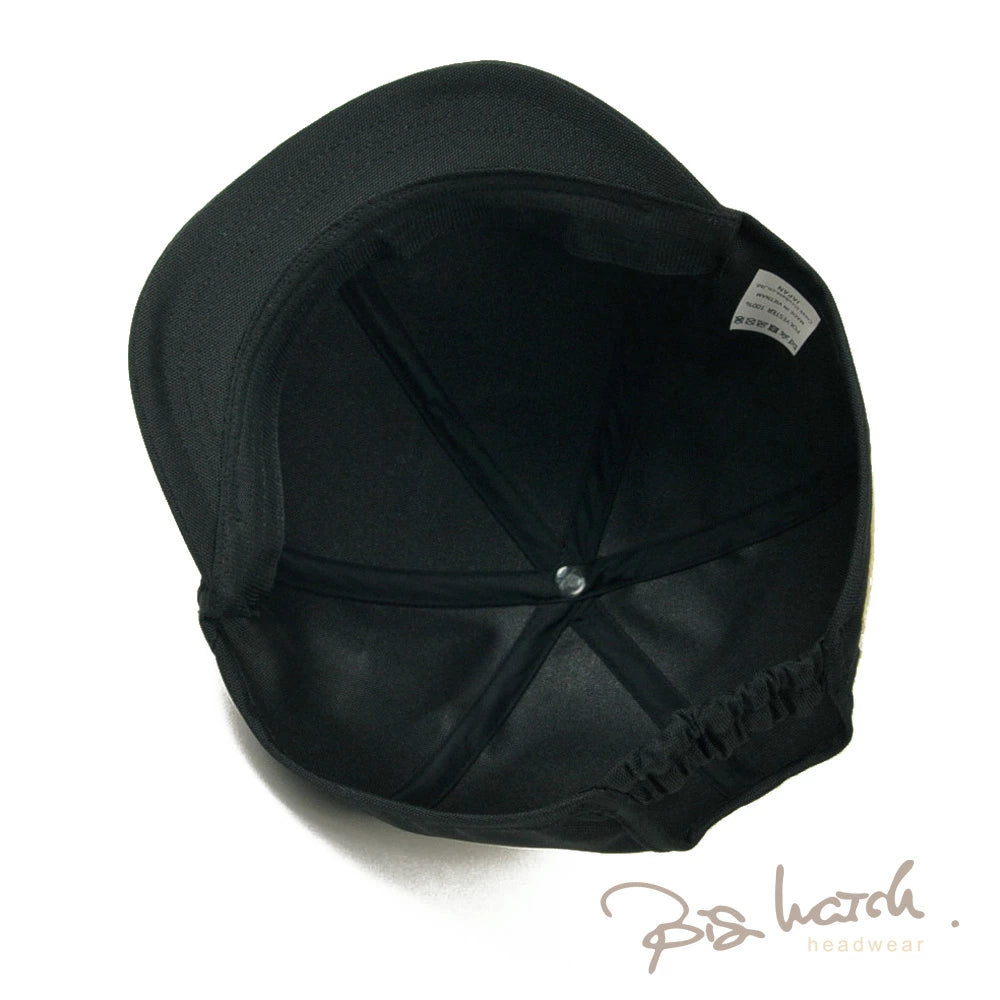 コーデュラナイロン アンパイア キャップ ブラック CORDURA 軽くて丈夫 ツバ短い メンズ