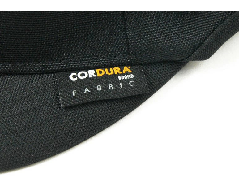 コーデュラナイロン アンパイア キャップ ブラック CORDURA 軽くて丈夫 ツバ短い メンズ