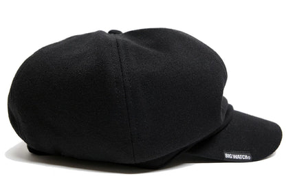 キャスケット スウェット BIGWATCH 黒 ビッグワッチ つば付帽子 CAS-14 春 夏 秋 UVケア