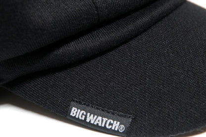 キャスケット スウェット BIGWATCH 黒 ビッグワッチ つば付帽子 CAS-14 春 夏 秋 UVケア